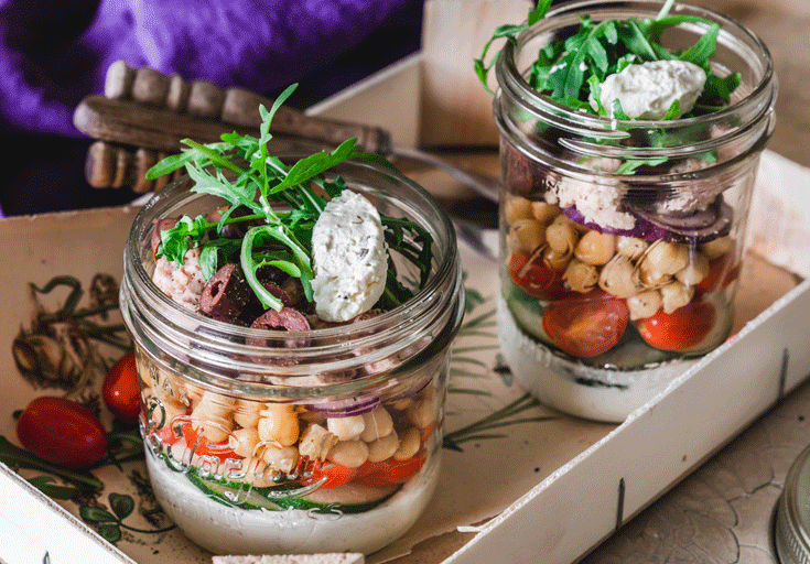 Kichererbsen Thunfischsalat mit miree Knoblauch Dressing - miree